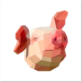 Polygon Pig Posters and Art